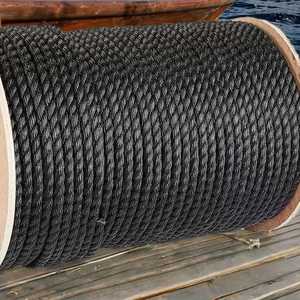1/4 Inch (6.35mm) X 2400 Feet 3-Strand Twisted Polypropylene PP Rope Durable Anti-Uv Marine Mooring Line - Product Image 1