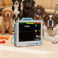 Moniteur ECG vétérinaire portable, moniteur multiparamètres des signes vitaux des animaux de compagnie, SpO2, NIBP, Resp, Temp pour chien, chat, utilisation en clinique, certifié CE