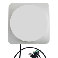 8dBi Long Range UHF RFID Card Reader 865-868/902-928MHz ABS Material for Parking Barrier Access Control System