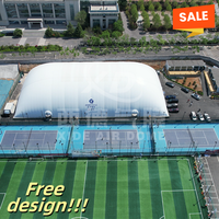 Dômes sportifs gonflables d'extérieur en PVC/PVDF, tentes à membrane gonflable en PVDF, igloos gonflables, piscines à bulles pour le football
