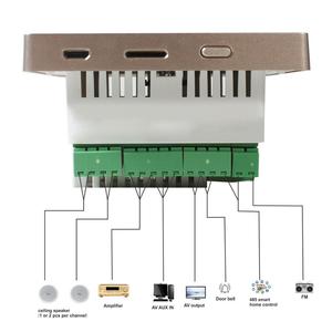 AMPLIFICADOR DE Audio inalámbrico para el hogar, dispositivo de 2 canales con bluetooth, pantalla táctil, USB, radio FM, 2 altavoces de techo - Product Image 2