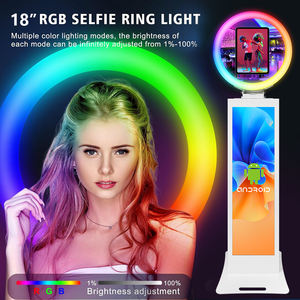 Soporte de impresora disponible RGB intermitente nuevo iPad Photo <span class=keywords><strong>Booh</strong></span> con estuche pantalla táctil de 13 pulgadas Mini PC instalado PhotoBooh blanco - Product Image 3