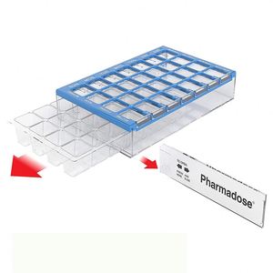 <b>7</b> Days Medicine <b>Tablets</b> Holder Dispenser Pills Organizer 28 Compartments Plastic Pill Box - Product Image 6