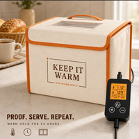 Boîte de levage pliable pour pain au levain, avec chauffage 3 côtés et grille métallique, pour la cuisson du levain