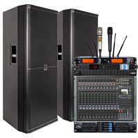 Prix d'usine Gamme complète Double haut-parleur de 15 pouces 600W Subwoofer passif pour basses Subwoofer de scène Double haut-parleur professionnel de 15 pouces