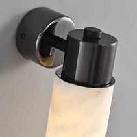 Lampe murale en albâtre LED de style moderne et minimaliste pour salon, chambre à coucher, chevet ou couloir