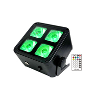 Mini projecteur extérieur 4x18W 4*18W RGBWA+UV 6-en-1 LED sans fil à batterie avec télécommande DMX Freedom Uplight IP65