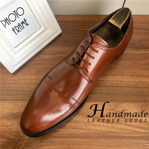 Zapatos de cuero de tres piezas con cordones, elegantes, formales, casuales, estilo británico, para hombre, para oficina y traje. - Product Image 4