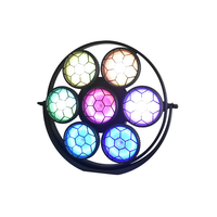 Lumière de scène intelligente à 7 LED, matrice de stroboscope, éclairage de fond à pixels COB 7x50W, contrôle DMX512, indice de protection IP33, pour mariage et fête