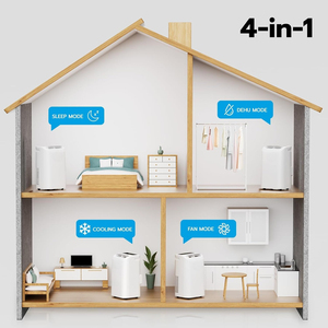 Climatiseur portable <span class=keywords><strong>14</strong></span> 000 <span class=keywords><strong>BTU</strong></span>, refroidissement silencieux 46 dB, contrôle Wi-Fi/application, minuterie 24h avec ventilateur et installation facile pour chambre à coucher - Product Image 5