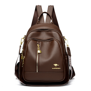Sac à dos multifonctionnel personnalisé en usine, sac à dos pour ordinateur portable tendance, sac à dos polyvalent en cuir PU pour filles, sac d'école pour adolescentes - Product Image 3