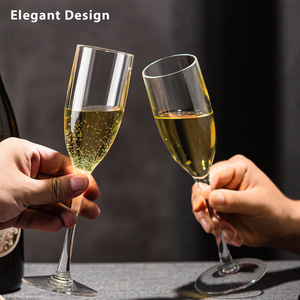 Gobelet en plastique de haute qualité, forme simple, pour vin et champagne, idéal pour les mariages, en gros - Product Image 3