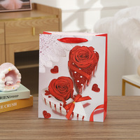 Sacs fourre-tout en carton personnalisés imprimés avec un cœur d'amour coloré, écologiques et réutilisables, pour les vêtements et les chaussures des couples, cadeau