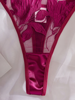 Ensemble de lingerie sexy en jersey brodé floral personnalisé avec logo, bretelles, combinaison de lingerie pour femme, pyjama, string, ensemble 2 pièces, lingerie coquine