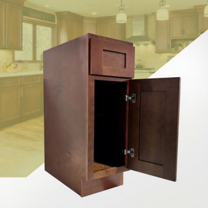 Gabinetes de cocina de madera maciza coctelera de caramelo oscuro recién llegados al por mayor armario Base de cocina asequible para mejorar la cocina de EE. UU. - Product Image 1