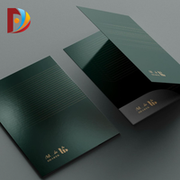Carpeta Organizadora de Documentos de Presentación de Papel Impermeable con Dos Bolsillos y Logotipo Personalizado, con Color Personalizado para Uso Escolar y Empresarial