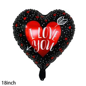 <b>Heart</b> Shaped Printing Valentine's Day Wedding Party Decorations 18 Inches Foil <b>Balloons</b> - Product Image 5