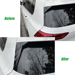 Paire de couvre-bandes décoratives latérales de vitre arrière pour VW Golf 8 2020+ – Garniture de protection extérieure pour aileron arrière de voiture, lèvres et ailerons - Product Image 6