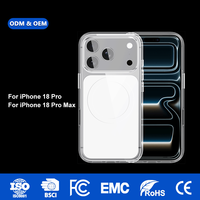 Étui de téléphone hybride OEM/ODM TPU+PC pour iPhone 18 Pro/18 Pro Max, résistant aux rayures avec protection anti-chute