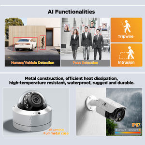 GWSECU 32 채널 5Mp Cctv 카메라 시스템 4k 32 카메라 IK10 파손 방지 돔 SMD AI 얼굴 감지 홈 비즈니스 감시 - Product Image 3