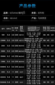 JAPON 2021 <span class=keywords><strong>NEXAVE</strong></span> 1000 2500HG 3000 <span class=keywords><strong>4000</strong></span> 5000 3BB + 1 Spinning simano carpe d'eau salée <span class=keywords><strong>moulinet</strong></span> de pêche original japonais - Product Image 6