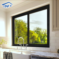 Fenêtres en aluminium et verre noir sur mesure, fenêtres coulissantes en aluminium