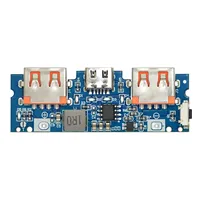 Carte de chargeur de batterie au lithium LED double USB 5V 2.4A Micro/Type-C USB Mobile Power Bank 18650 Module de charge