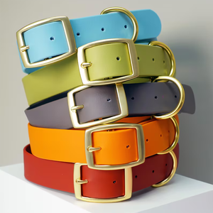 Custom ized Pvc wasserdichtes Hundes chn allen halsband Leicht zu reinigen Verstellbares Haustier halsband Blei Hunde halskette für Haustier draußen - Product Image 1