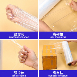 Film étirable Jun Ding PE 50cmx1000m transparent pour emballage logistique et usage industriel - Product Image 4
