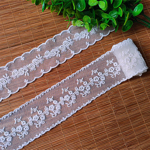 Mesh Lace Trim poliestere latte seta Lace Trim ricamo in cotone Non elasticizzato <span class=keywords><strong>Guipure</strong></span> solubile in acqua - Product Image 5