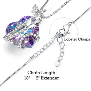Collar de mariposa de amor de moda, exquisito colgante de corazón para mujer y niña, día de la madre, regalo de aniversario, joyería de San Valentín - Product Image 6