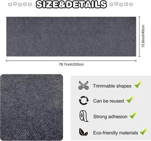 Rascador y Alfombra para Gatos de Material Ecológico, Poliéster, Tamaños Personalizados, Estilo Simple, Gris, Uso en Interiores, 1 Nivel - Product Image 3