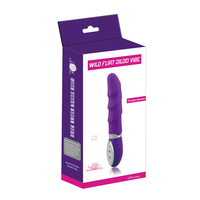 Vibromasseur Dildo en Silicone ABS Écologique Étanche à 10 Modes Wild Flirt Rose et Violet, Stimulateur Clitoridien et Point G, Faible Bruit, Jouet Sexuel