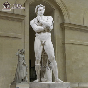 Escultura clásica del Museo griego Trevi Mármol Estatua romana <span class=keywords><strong>de</strong></span> Espartaco - Product Image 4