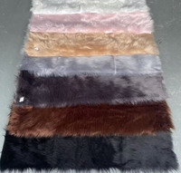 Tapis rose personnalisé de haute qualité, tapis shaggy moelleux antidérapant, tapis en fourrure artificielle, tapis shag blanc moderne pour salon