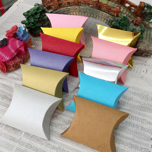 Cheap Wholesale Cute Pillow Shaped Printing Custom Logo Candy Baking Christmas Gift Packing Box