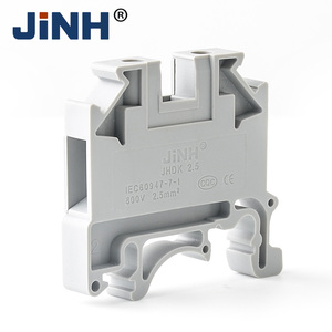 Bornier de raccordement rapide JINH 24A 800V 0.2-2.5mm² sur <span class=keywords><strong>rail</strong></span> <span class=keywords><strong>DIN</strong></span> avec embout de fin de circuit - Product Image 1