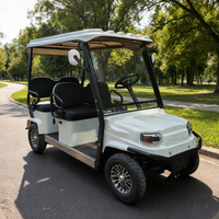 Voiturette de golf multifonctionnelle HLD 1800W, longue portée 75 km, 4 places, électrique, 4 roues, avec toit, charge utile 500 kg, quadricycle électrique de patrouille