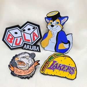 맞춤형 라펠 핀 자석 배지 제조업체 최소 주문 없음 맞춤형 로고 금속 라펠 하드 소프트 에나멜 핀 - Product Image 6