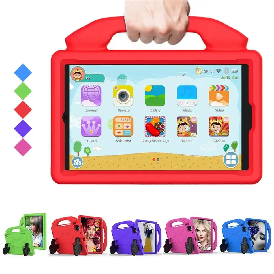 High Definition 8 Inch Tablet,1080p1280*800 Education Online Home Studying Children Learning Game Tablets Kids Table