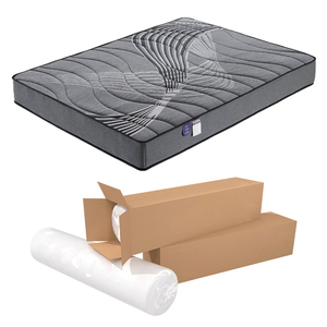 King Queen Size OEM ODM Breathable Individually Pocketed Coil <b>Mattress</b> Hospital Modern 500g/m Gray Knitted Fabric Comfortable - Product Image 1