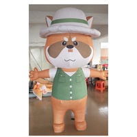 Costume de mascotte gonflable personnalisé george de peppa pig, vente en gros