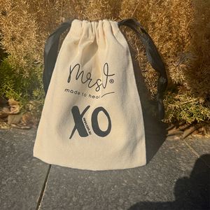 Manufacturer Reusable White Cotton Pouch Soft Clothes Dust Pouch Drawstring <b>Fabric</b> Custom Logo Cotton Screen Printing Craft <b>Bags</b> - Product Image 2