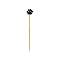 Griffe noire bambou brochette jetable alimentaire Dessert cure-dents Cupcake décoration fête des enfants 100 pièces Pack
