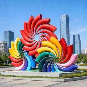 Escultura Metálica Grande de Doble Corazón Rojo para Exteriores, Marco Hueco, Instalación Artística Moderna con Temática de <span class=keywords><strong>Amor</strong></span> para Plaza, Decoración Brillante - Product Image 2