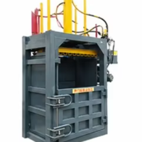 Presse à balles verticale hydraulique 40 tonnes semi-automatique pour le recyclage du papier, du carton et du plastique