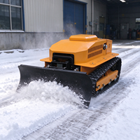 Machine à déneiger télécommandée sur chenilles multifonctionnelle, souffleuse à neige, lance-neige, charrue à neige, équipement de nettoyage de la neige