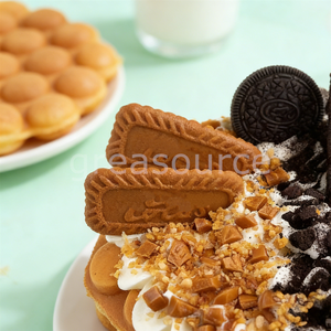 Décorations en plastique PU écologiques à motif cœur pour gaufres, desserts, crèmes, biscuits, présentation en café et photographie culinaire - Product Image 2