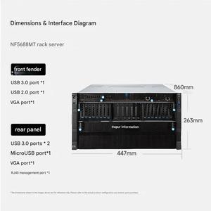 เซิร์ฟเวอร์ AI GPU แบบติดตั้งบนแร็ค 6U รุ่น NF5688M7 ที่ปรับแต่งได้ พร้อม CPU Intel Xeon 2 ตัว ช่องใส่ GPU 8 ช่อง สำหรับศูนย์ข้อมูล ขายส่ง มีสินค้าในสต็อก - Product Image 6