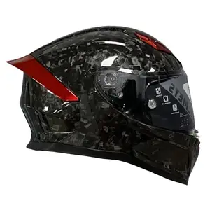 Nieuwe Hoge Kwaliteit Fabriek Custom Koolstofvezel Volledige Helm Europese Motorhelm